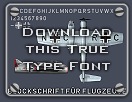 Download the Blockschrift für Flugzeuge True Type Font