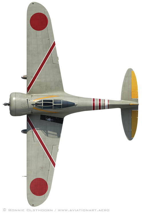 Ki-27 Otsu top profile