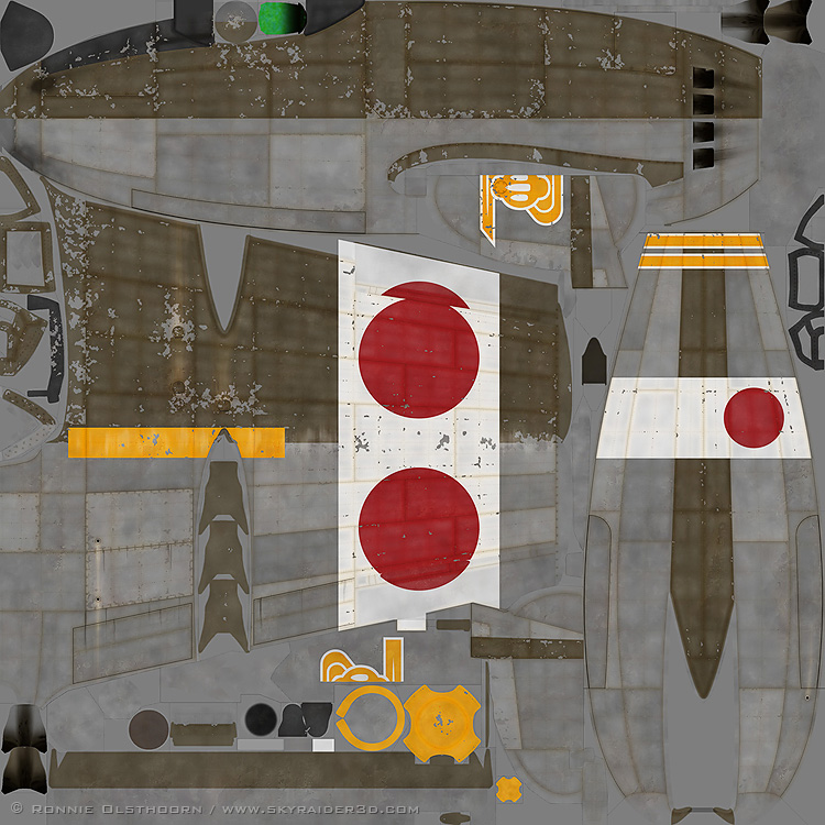 Ki-98 colour texture sample