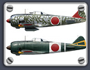 Ki-44-II Otsu side profile views